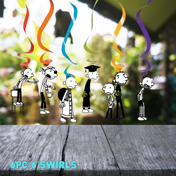 Diary of a Wimpy Kid Decorations (Hanging Swirls) - 6PC - Image 4