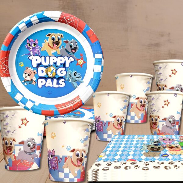 Puppy Dog Pals (Blue) Tableware - Image 4